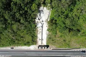 Local que passou por obras de reparos definitivos da encosta passa por ajustes finais, segundo concessionária. Foto: EPR Litoral Pioneiro