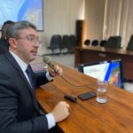 Luiz Fernando Garcia falou sobre o fim das filas e o crescimento estrutural do porto de Paranaguá, mesmo com pouca margem para ampliação ao leste e ao oeste (Foto: Divulgação/Portos do Paraná)