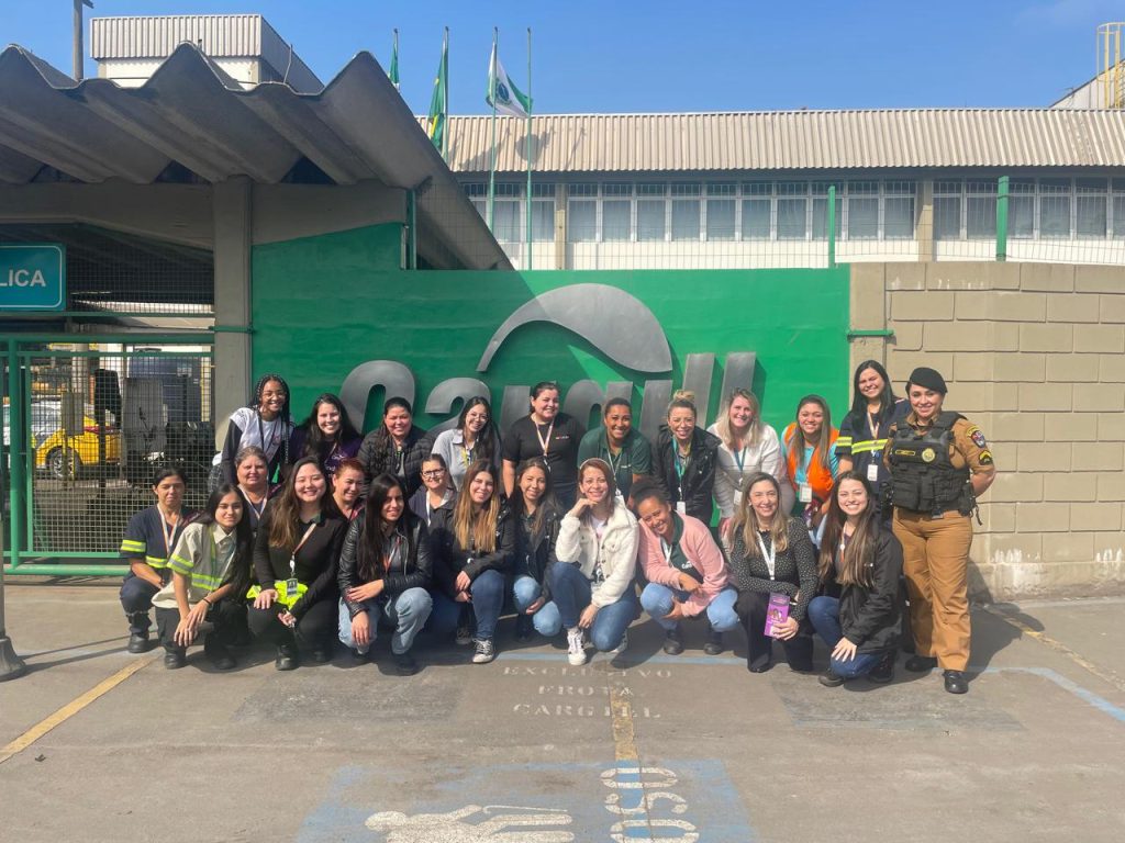 Patrulha Maria da Penha PM Palestra Empresa Paranaguá