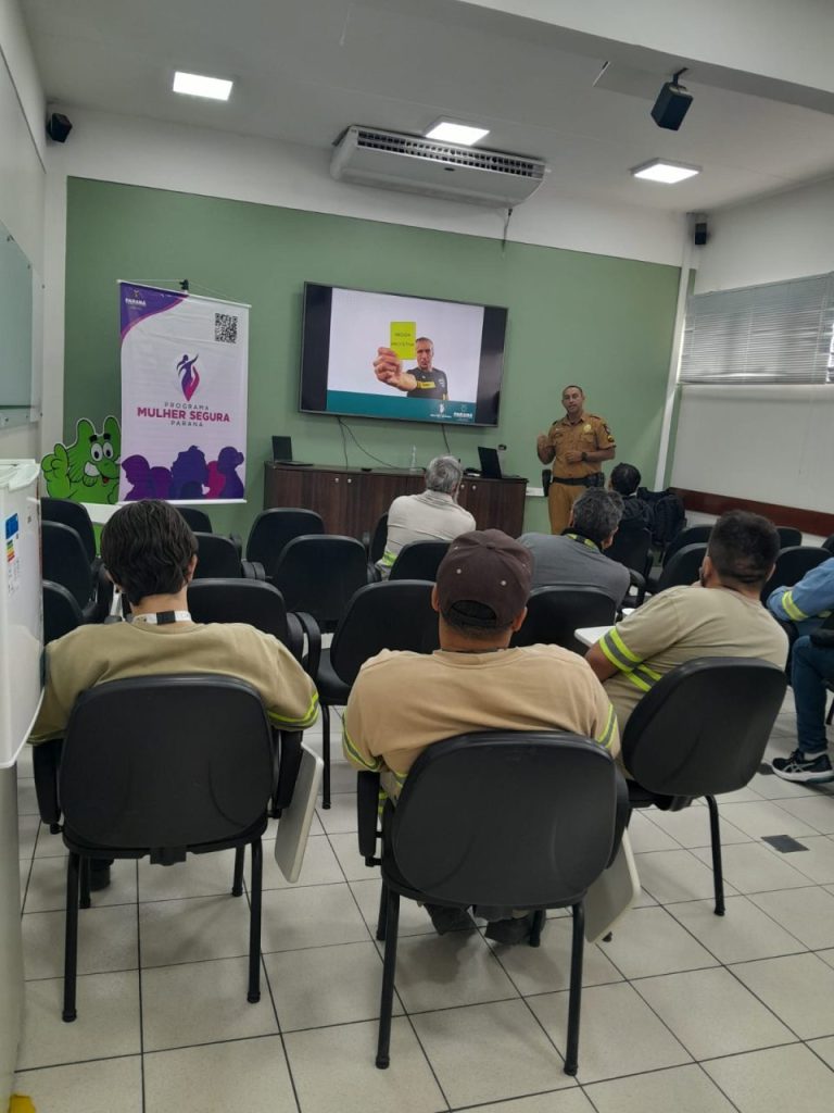 Patrulha Maria da Penha PM Palestra Empresa Paranaguá 5