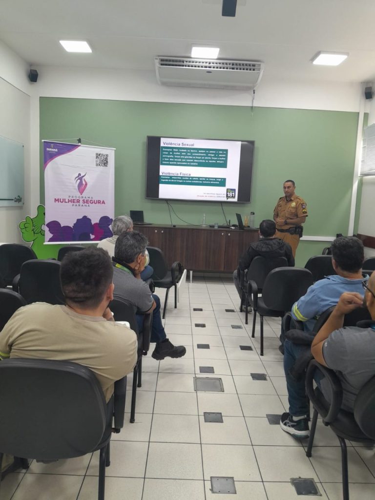 Patrulha Maria da Penha PM Palestra Empresa Paranaguá 7