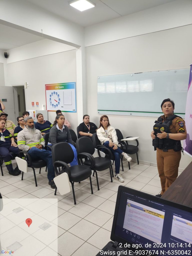 Patrulha Maria da Penha PM Palestra Empresa Paranaguá 9