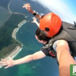 Ao longo dos 13 anos atuando em Paranaguá, a Salto Duplo Curitiba já realizou mais de 20 mil saltos na cidade. Foto: Divulgação/Salto Duplo Curitiba