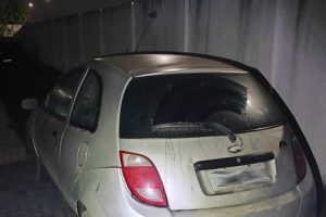 Carro recuperado pela GCM em Paranaguá