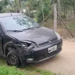 Carro recuperado pela PM em Paranaguá 1