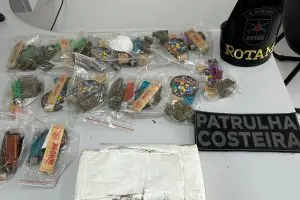 Dois são presos por tráfico de drogas e foragido capturado pela PM no Jardim América