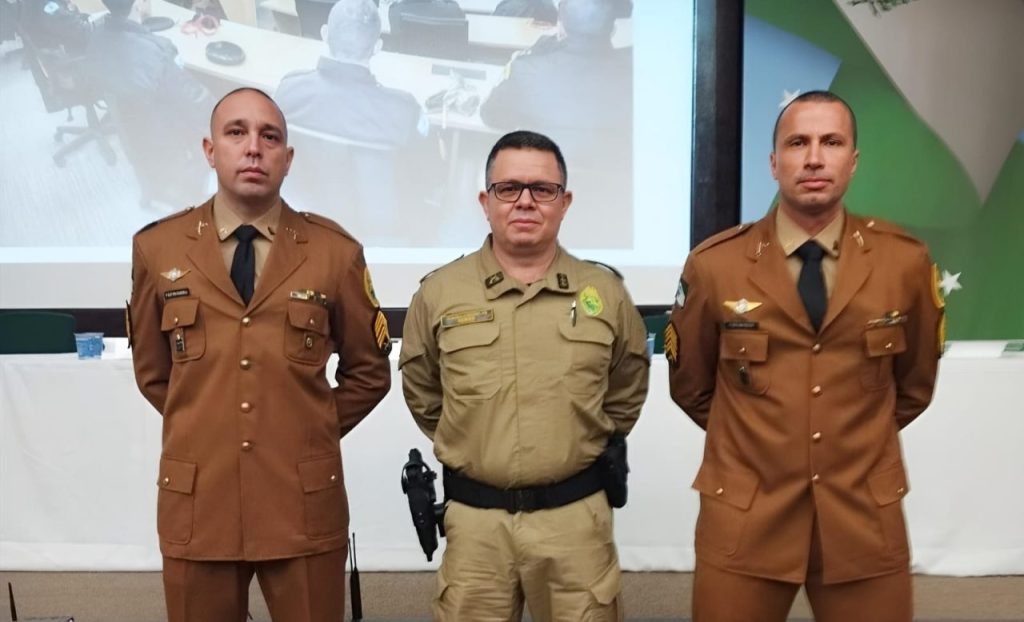 Formação curso – Presença do Comandante do 9º BPM