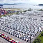 O PAR12 fica na retroárea do porto de Paranaguá e foi o primeiro leilão, em dezembro de 2020, quando o Paraná passou a ser o primeiro estado do Brasil a conceder um terminal portuário por decisão própria. Foto: Claudio Neves/Portos do Paraná