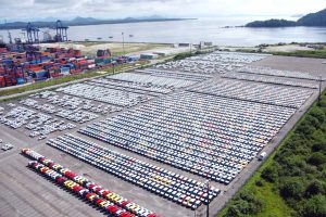 O PAR12 fica na retroárea do porto de Paranaguá e foi o primeiro leilão, em dezembro de 2020, quando o Paraná passou a ser o primeiro estado do Brasil a conceder um terminal portuário por decisão própria. Foto: Claudio Neves/Portos do Paraná