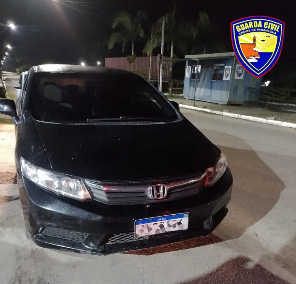GCM recupera carro furtado em Paranaguá