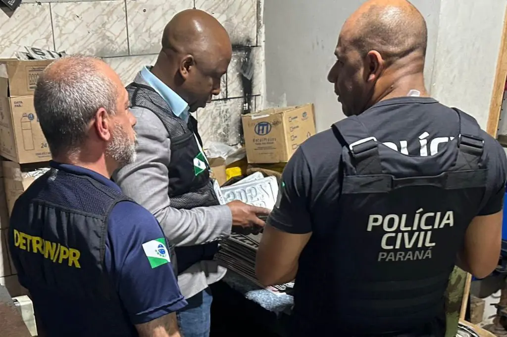 Operação Polícia Civil e Detran, placas de veículo 3