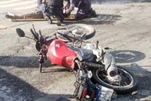 Acidente de trânsito – Motociclista ferido