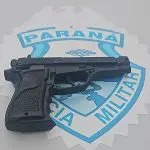 Apreensão de réplica de pistola