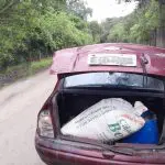 Carro recuperado pela GCM em Paranaguá