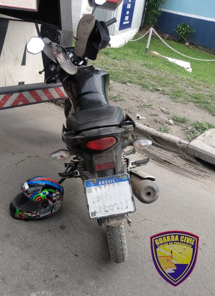 Moto recuperada pela GCM em Paranaguá 2