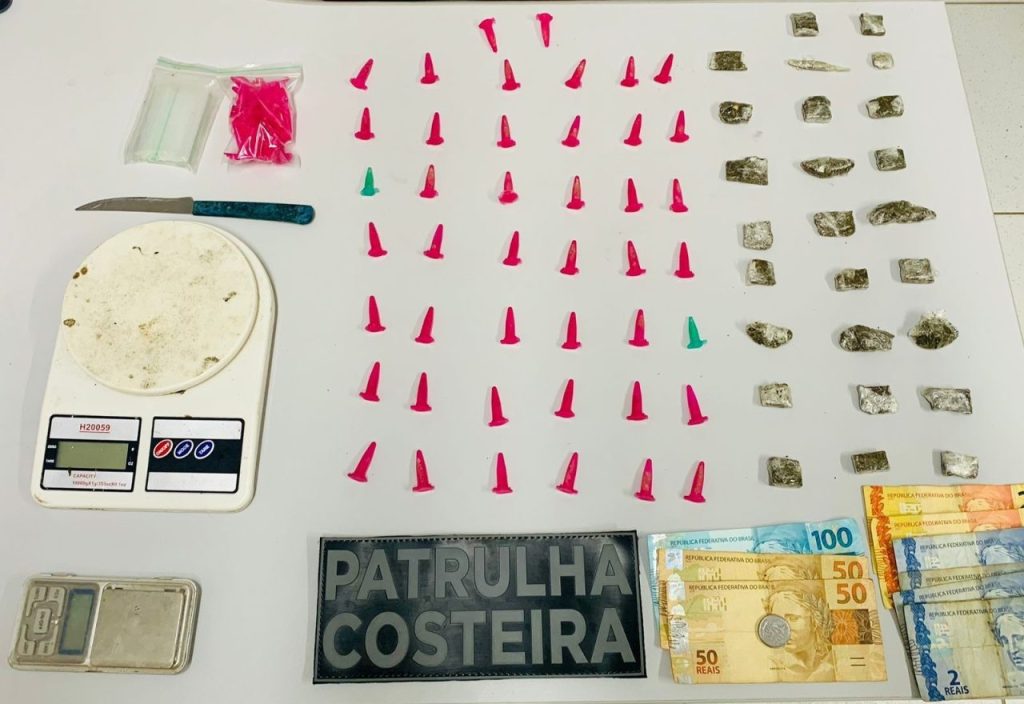 Rapaz preso por tráfico de drogas na Ilha dos Valadares