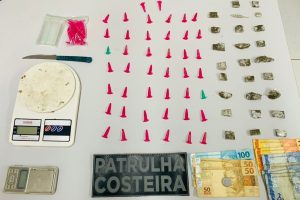 Rapaz preso por tráfico de drogas na Ilha dos Valadares