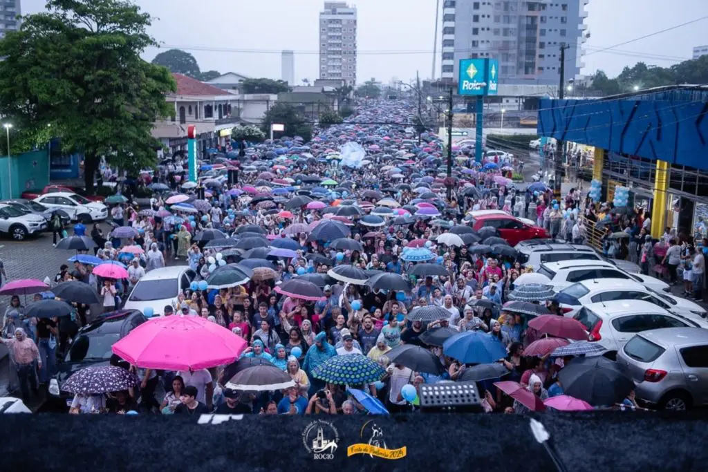 211ª Procissão de Nossa Senhora do Rocio marcou a Festa Estadual, na sexta-feira (15), com a presença de 100 mil devotos. Foto: Divulgação