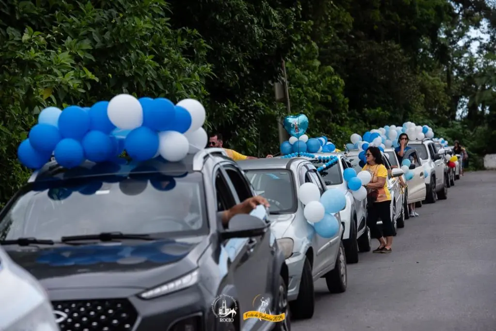 Santuário Estadual de Nossa Senhora do Rocio- carros, motorizada