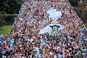 211ª Procissão de Nossa Senhora do Rocio marcou a Festa Estadual, na sexta-feira (15), com a presença de 100 mil devotos. Foto: Divulgação