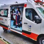 Acidente motociclista ferido