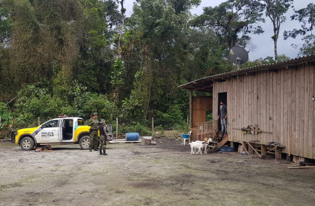 Apreensão arma e motosserra em Guaratuba 3