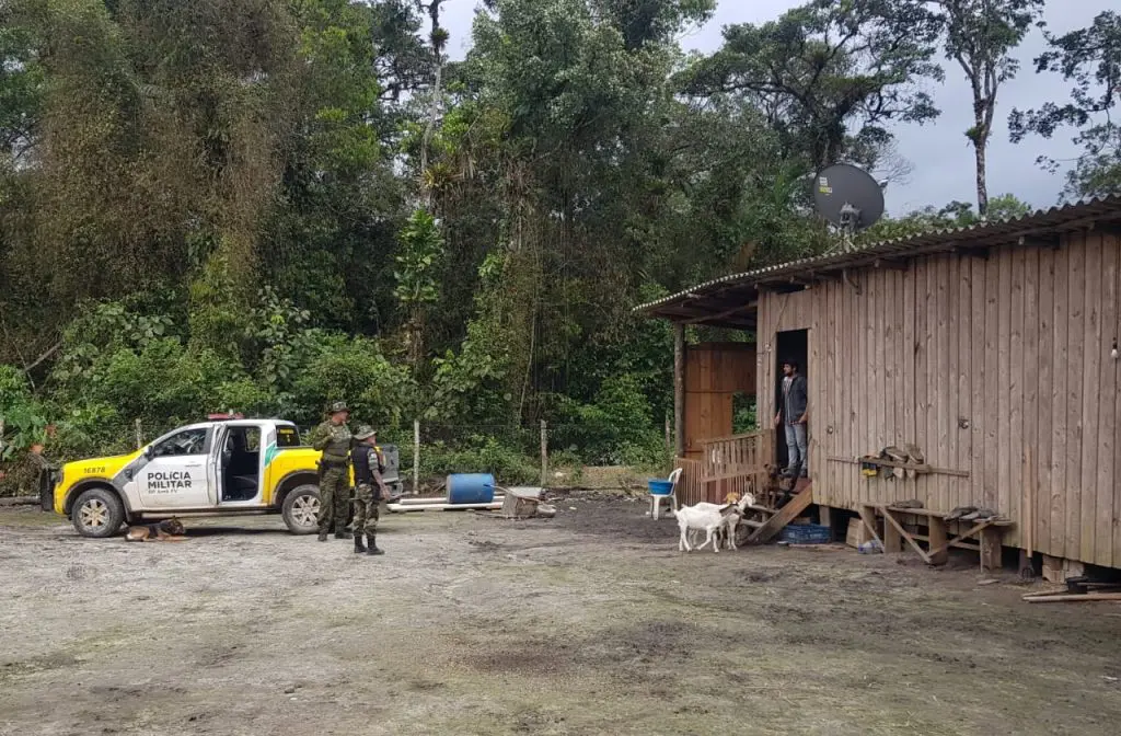 Apreensão arma e motosserra em Guaratuba 3