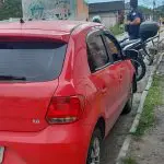 Carro apreendido pela GCM em Paranaguá