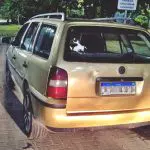 Carro recuperado pela PM em Paranaguá