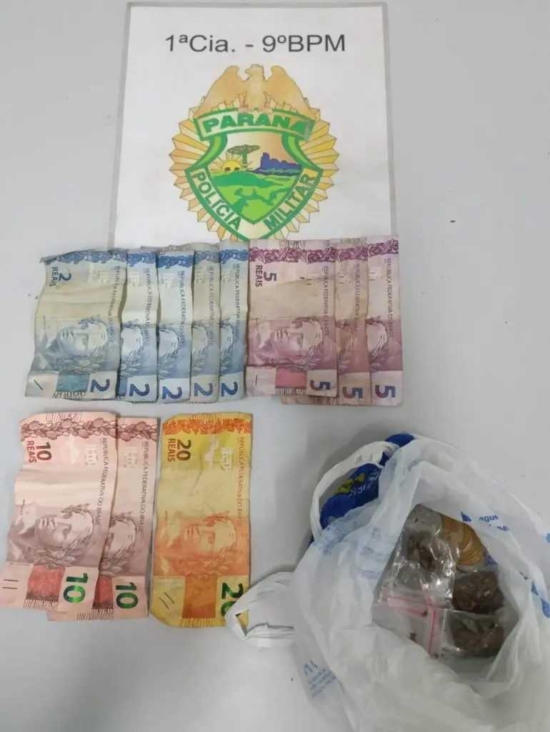 Tráfico de drogas Menor apreendido