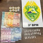 Apreensão de 27 pinos de cocaína em Matinhos