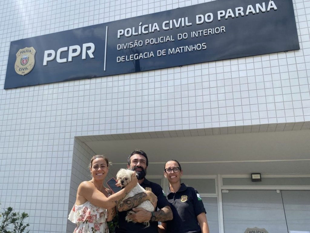 Câo devolvido para a vítima