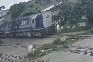atropelado trem