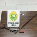 Apreensão de arma pela Polícia Militar