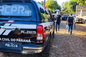 Polícia Civil prisão em Guaratuba viatura