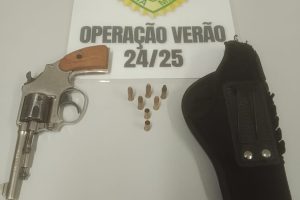 Apreensão de arma de fogo em Paranaguá