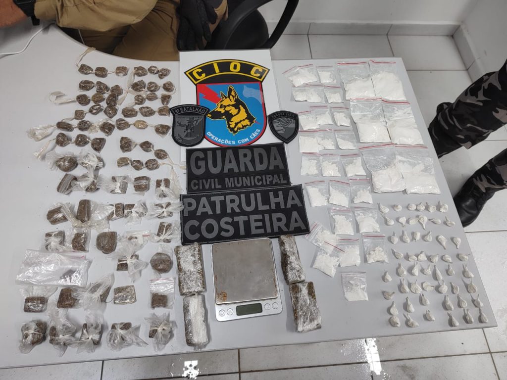 Apreensão de drogas na Ilha do Mel 2
