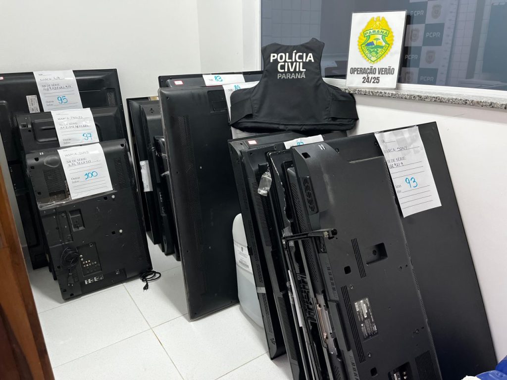 Apreensão televisores Matinhos 6