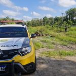 Corpo carbonizado encontrado no Jardim Paraná