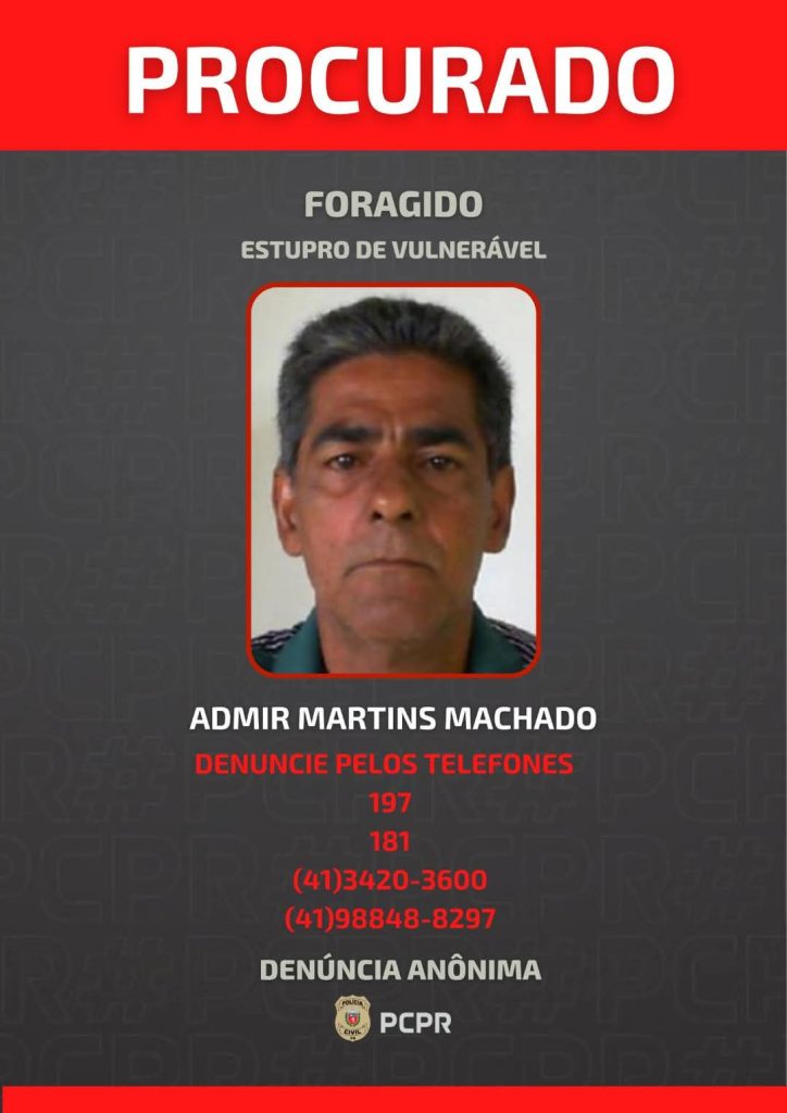 Foragido crimes sexuais Paranaguá 19