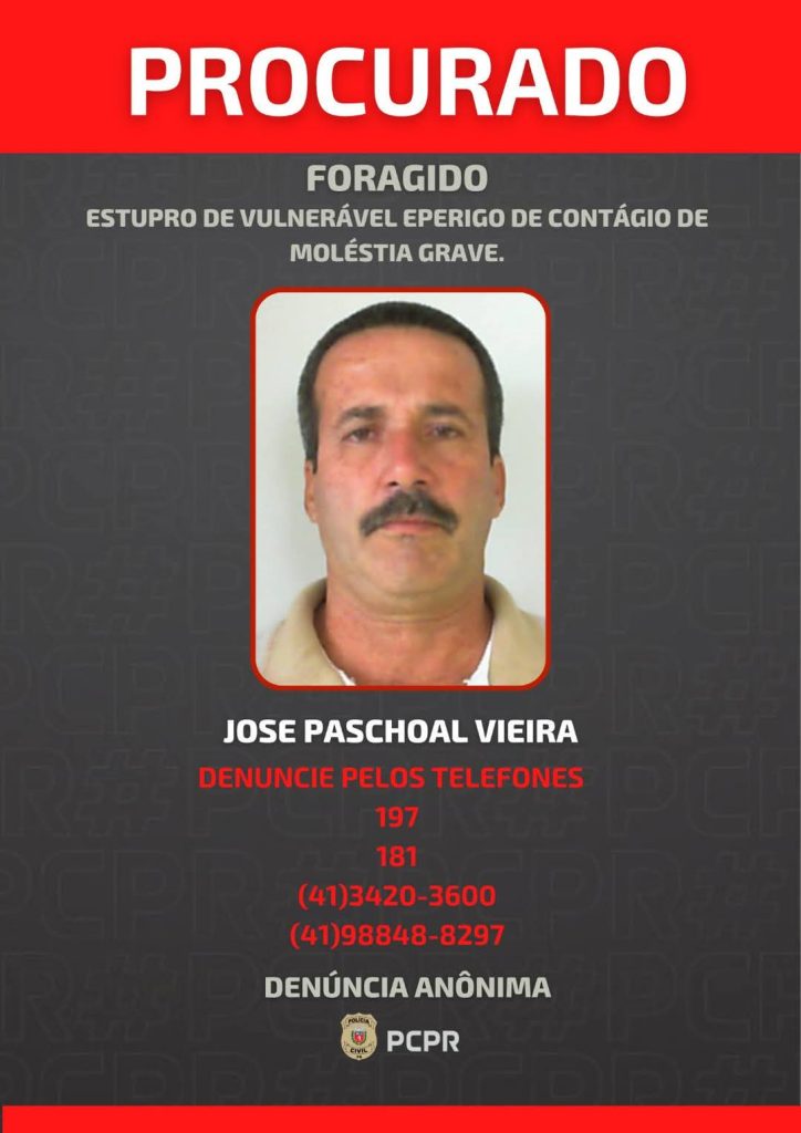 Foragido crimes sexuais Paranaguá 41
