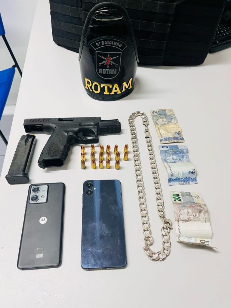 Rotam apreensão de pistola Paranaguá