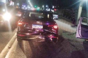 Acidente envolvend um Fiat Cronos e um Honda Civic