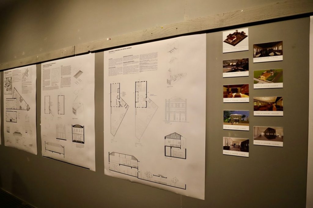 Material da exposição foi produzido por 15 arquitetos brasileiros que fizeram parte do Ateliê Cruzado, um projeto sobre a preservação de cidades históricas. Foto: Divulgação/ Prefeitura de Antonina