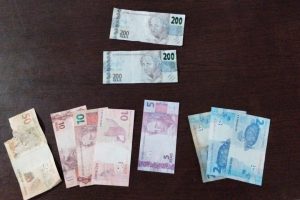 Apreensão de notas falsas em Matinhos