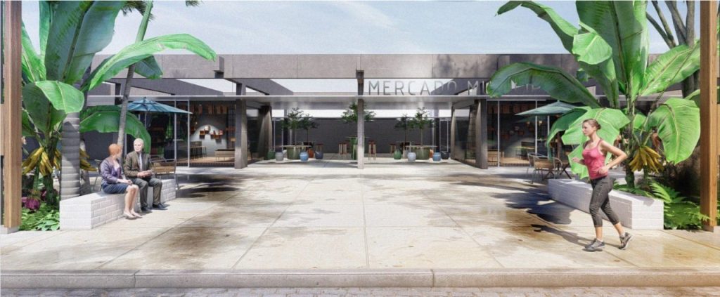 Proposta desenvolvida pelos alunos da especialização para o Mercado Municipal de Antonina. Foto: Divulgação/ Divulgação/ UTFPR