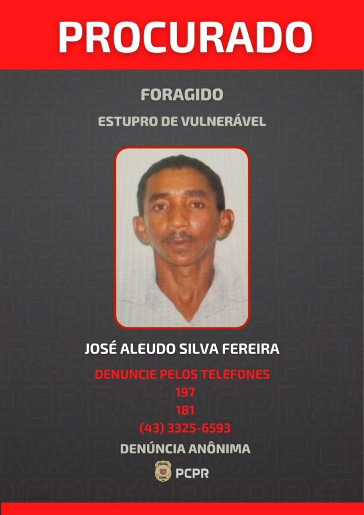 Foragido por estupro de vulnerável procurad pela polícia em Londrina 2