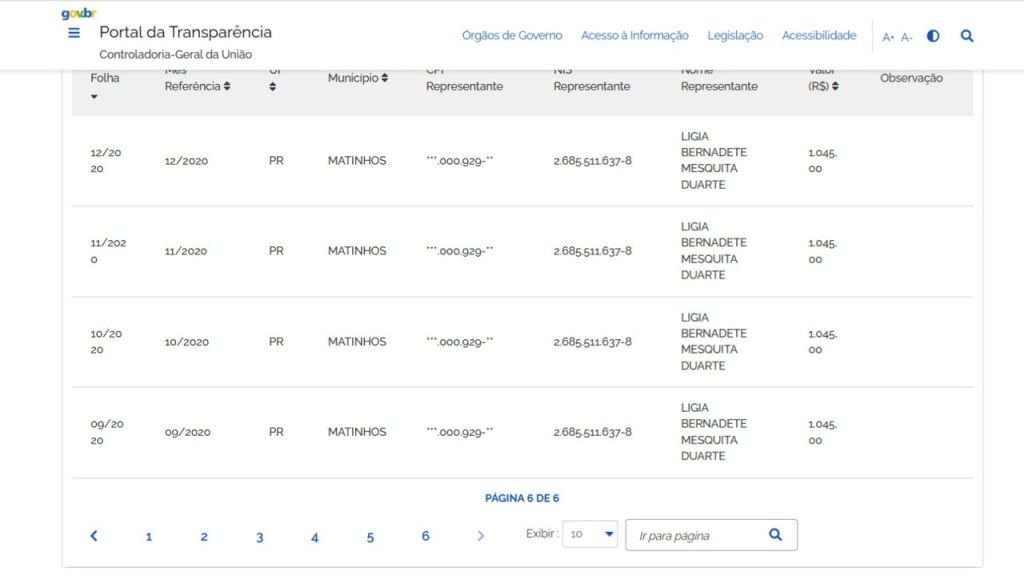 PRINT PORTAL DA TRANSPARENCIA