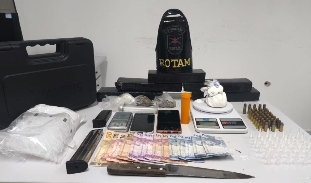 Tráfico de drogas Ação da Rotam Vila São Jorge Paranaguá