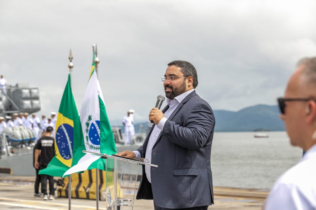 O secretário nacional de Portos e Transportes Aquaviários, do Ministério de Portos e Aeroportos (MPOR), Alex Sandro de Ávila, fez uma análise profunda do posicionamento do Porto Dom Pedro ll, que chega aos 90 anos. Foto: Claudio Neves/Portos do Paraná